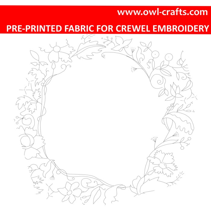 Jewels in Crewel Print