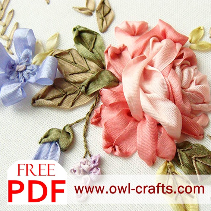 Free Beginners Ribbon Embroidery PDF - The Four Seasons