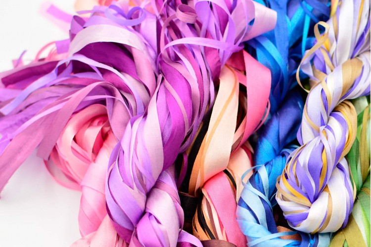 100% pure silk ribbon