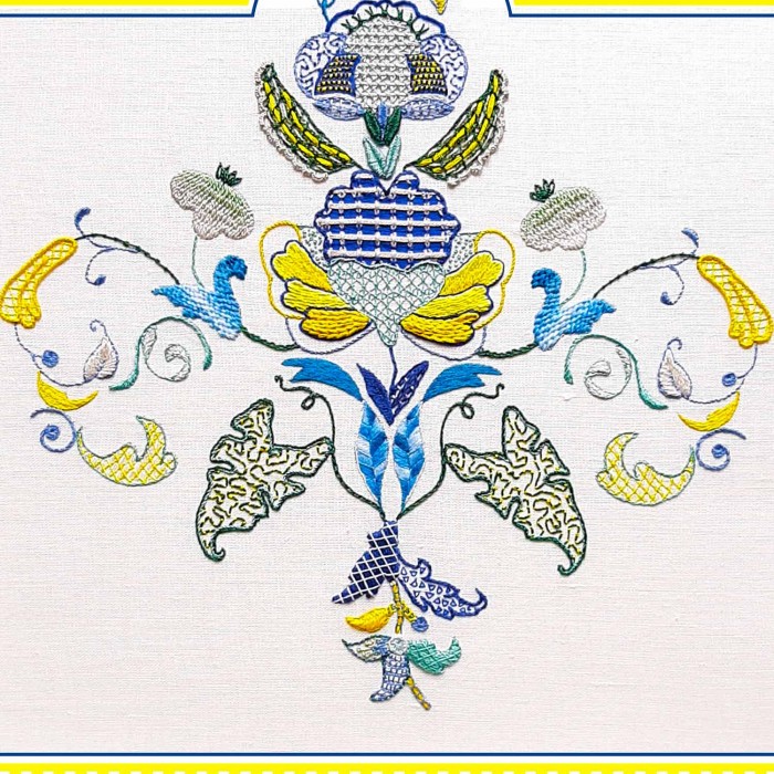 Daydreaming - CREWEL EMBROIDERY PARTIAL KIT- J-023