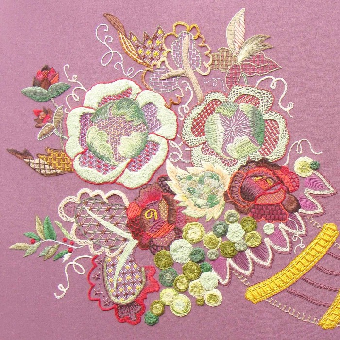 Thanksgiving - CREWEL EMBROIDERY PARTIAL KIT- J-015