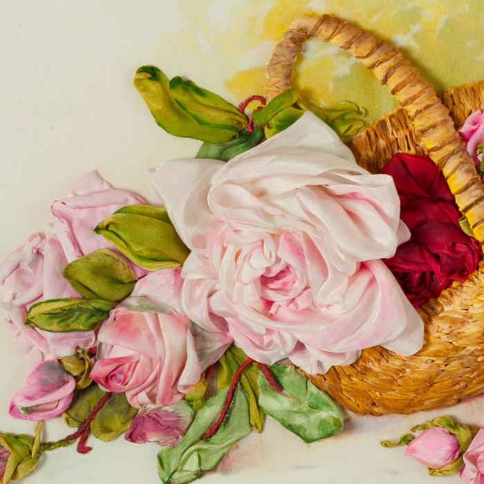 Olga's Garden Roses - RIBBON EMBROIDERY KIT - K-038