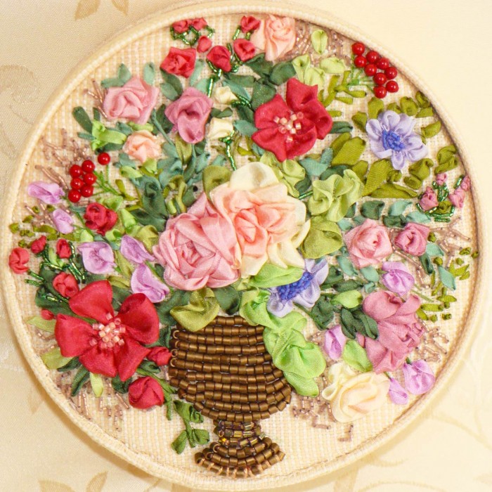 Victorian Bouquet - RIBBON EMBROIDERY KIT - K-014