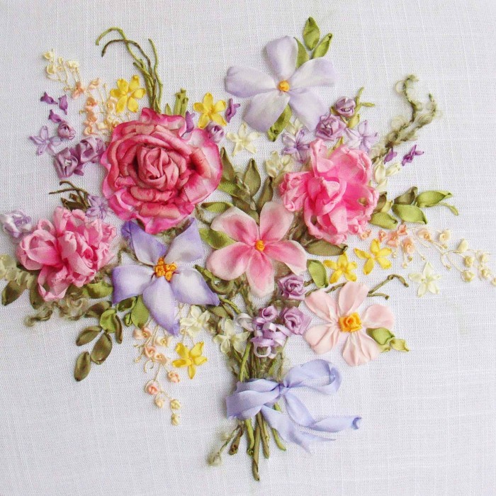 Mother's Day - RIBBON EMBROIDERY KIT - K-040