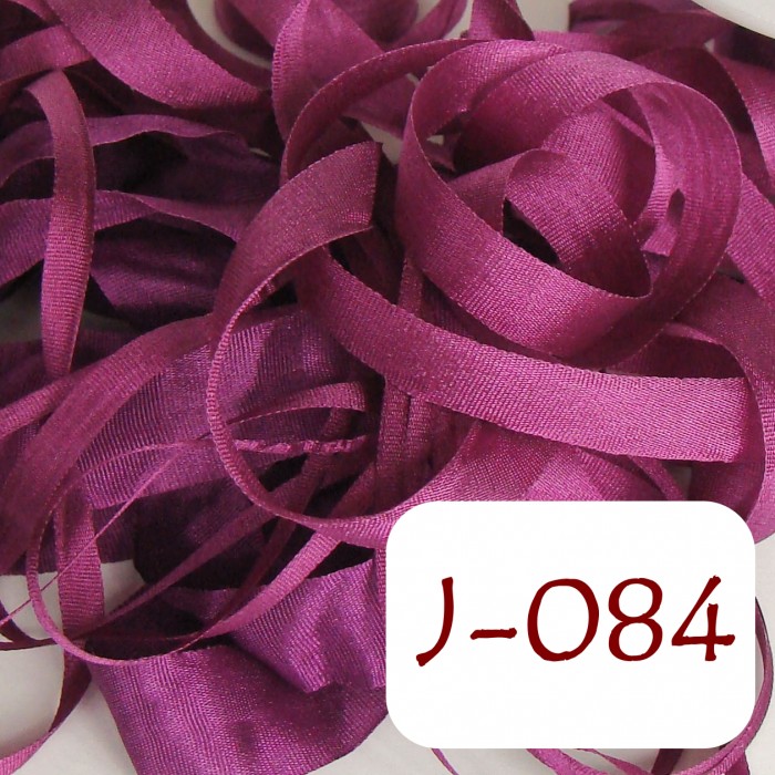 7 mm silk ribbon - J-084 Plum