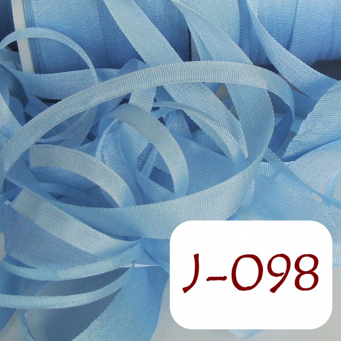 7 mm silk ribbon - J-098 Sky Blue