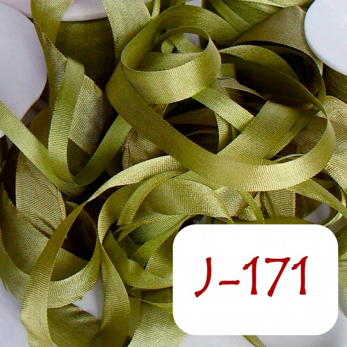 4 mm silk ribbon - J-171 Dark Olive
