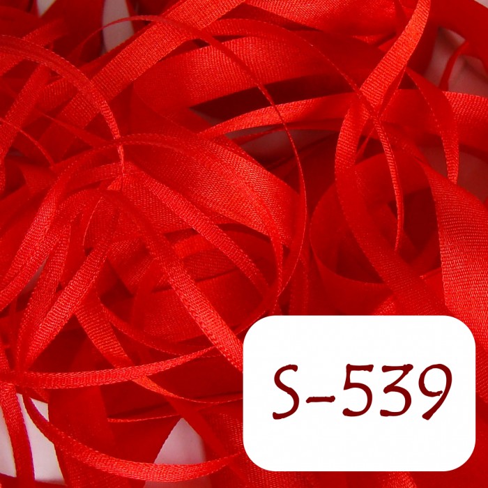7 mm silk ribbon - S-539 Scarlet