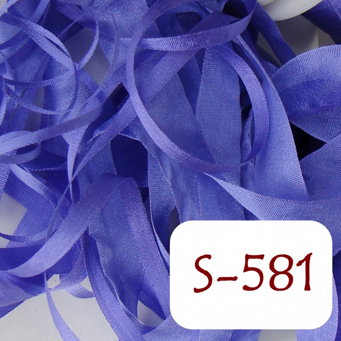 7 mm silk ribbon - S-581 Deep Periwinkle Blue