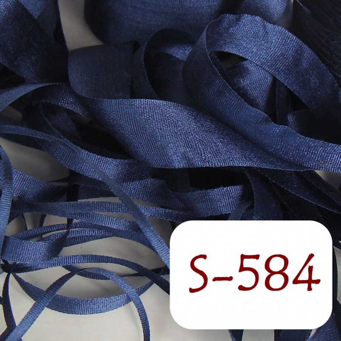 4 mm silk ribbon - S-584 Navy
