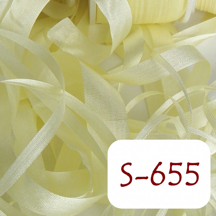 4 mm silk ribbon - S-655 Light Yellow