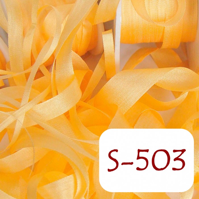 4 mm silk ribbon - S-503 Sand Yellow