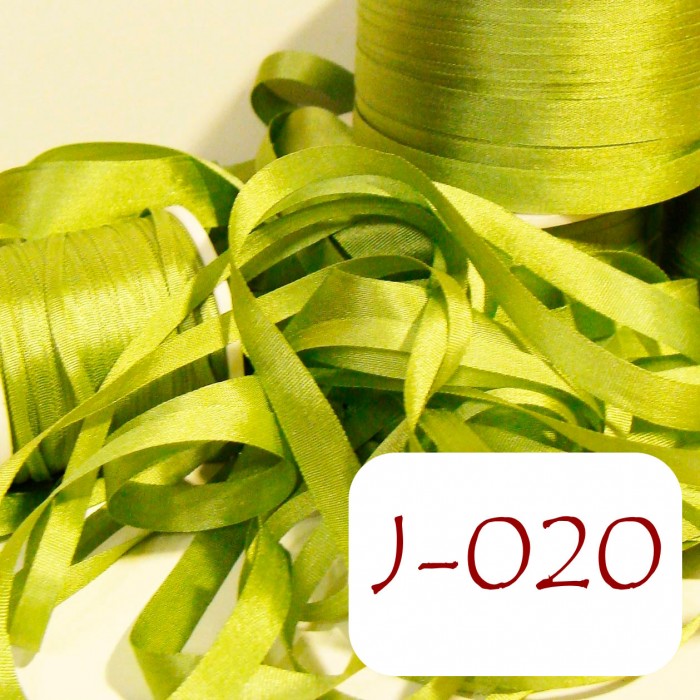 4 mm silk ribbon - J-020 Asparagus