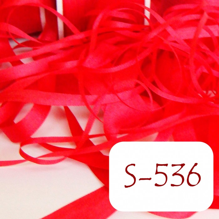 4 mm silk ribbon - S-536 Pomegranate