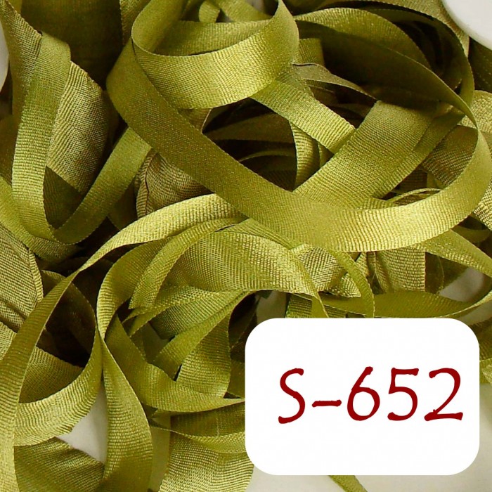 13 mm silk ribbon - S-652 Olive