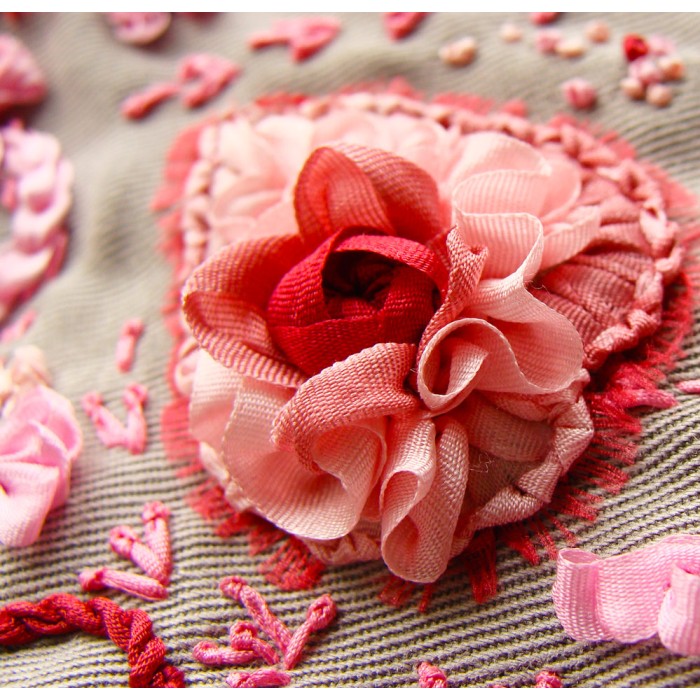 Fashionable Ribbon Embroidery